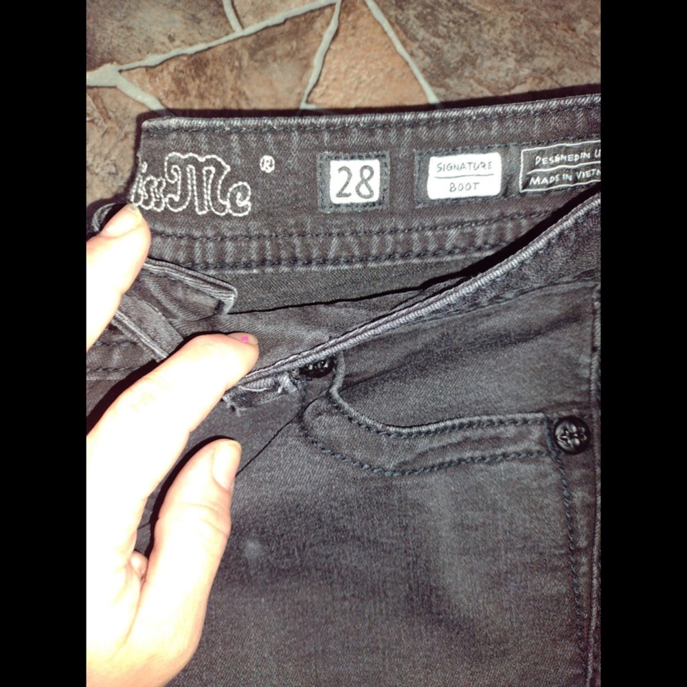 Miss me black jeans size 28